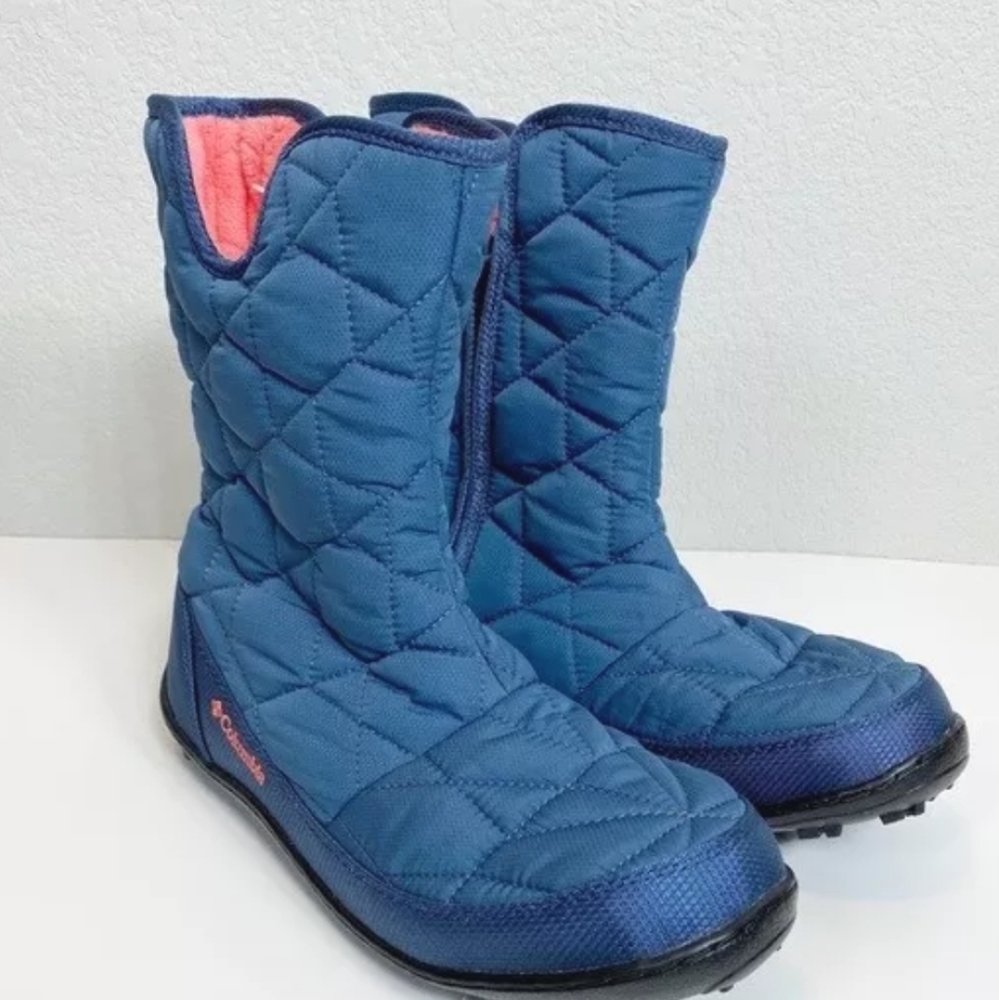 Columbia Blue Minx Omni Heat Waterproof Snow Boots